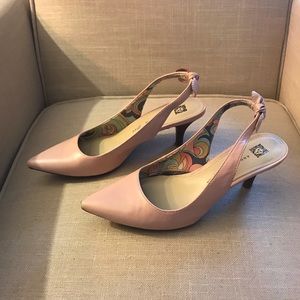 Anne Klein blush pink slingbacks